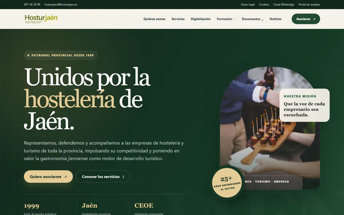 Captura de la web de Hostur Jaén